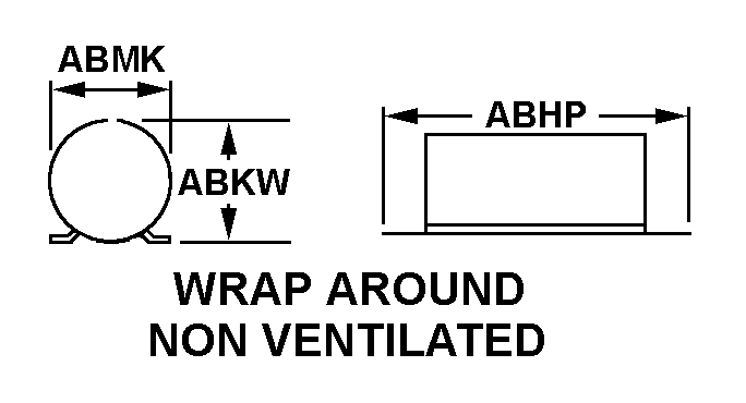 WRAP AROUND NON VENTILATED style nsn 5950-01-613-1328