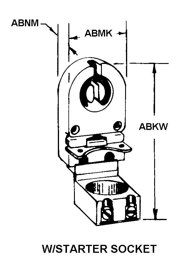 W/STARTER SOCKET style nsn 6250-01-114-7549