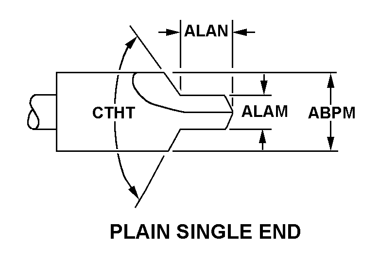 PLAIN SINGLE END style nsn 5133-01-382-4375