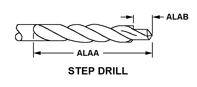 STEP DRILL style nsn 5133-01-645-7413