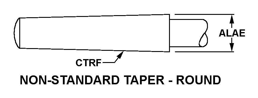 NON-STANDARD TAPER-ROUND style nsn 5133-00-293-1197