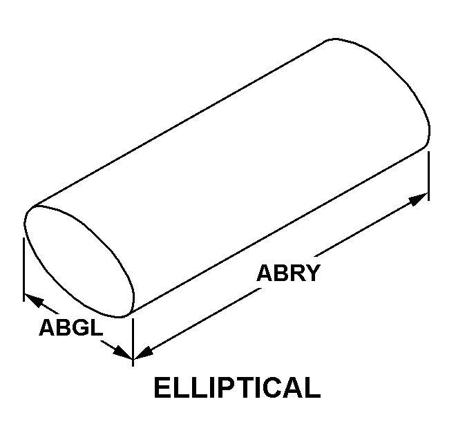 ELLIPTICAL style nsn 3426-00-088-9069