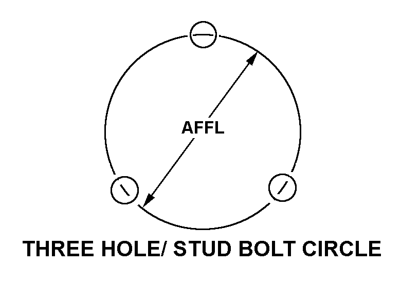 THREE HOLE/STUD BOLT CIRCLE style nsn 6610-00-236-5143