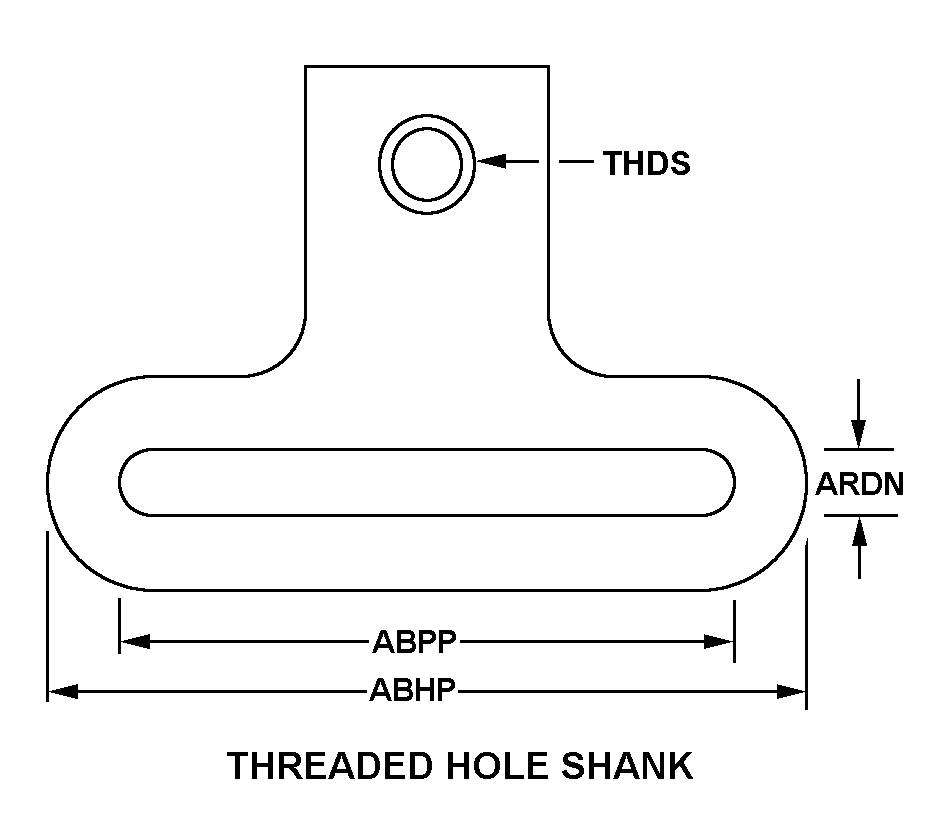 THREADED HOLE SHANK style nsn 1005-00-072-5384