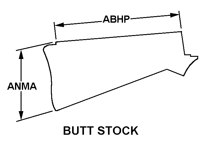 BUTT STOCK style nsn 1005-01-183-2765