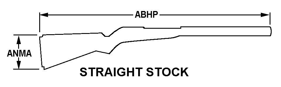 STRAIGHT STOCK style nsn 1005-01-233-8635