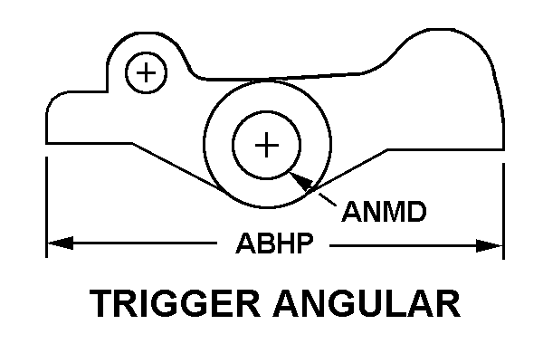 TRIGGER ANGULAR style nsn 1015-01-072-8161