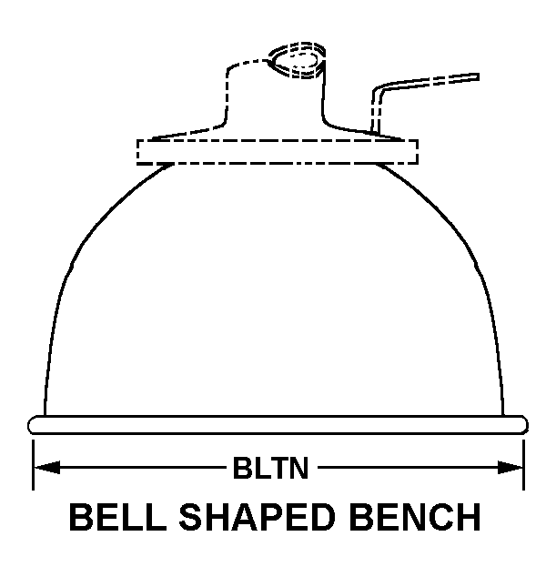BELL SHAPED BENCH style nsn 4930-00-277-1547