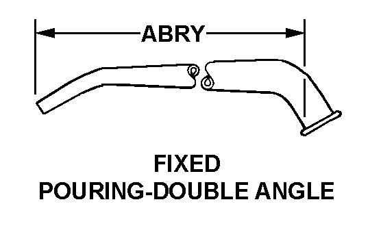 FIXED POURING-DOUBLE ANGLE style nsn 4930-00-255-8287