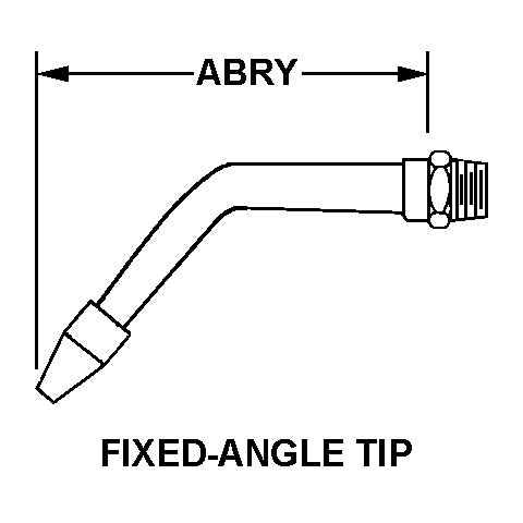 FIXED-ANGLE TIP style nsn 4930-00-268-9786