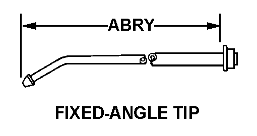FIXED-ANGLE TIP style nsn 4930-00-268-9786