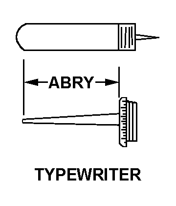 TYPEWRITER style nsn 4930-00-273-3640