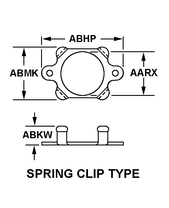 SPRING CLIP TYPE style nsn 5955-00-372-4044