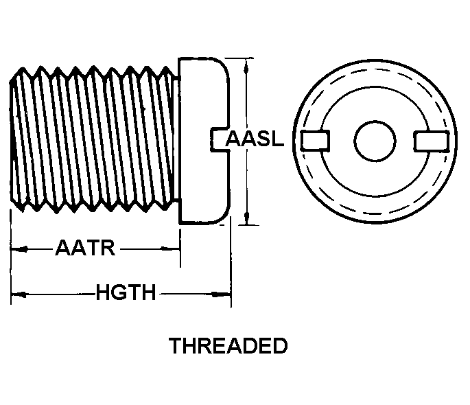 THREADED style nsn 4730-01-032-8370