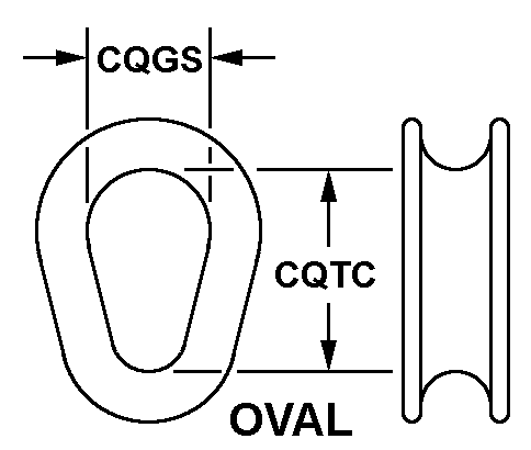 OVAL style nsn 4020-01-032-3711