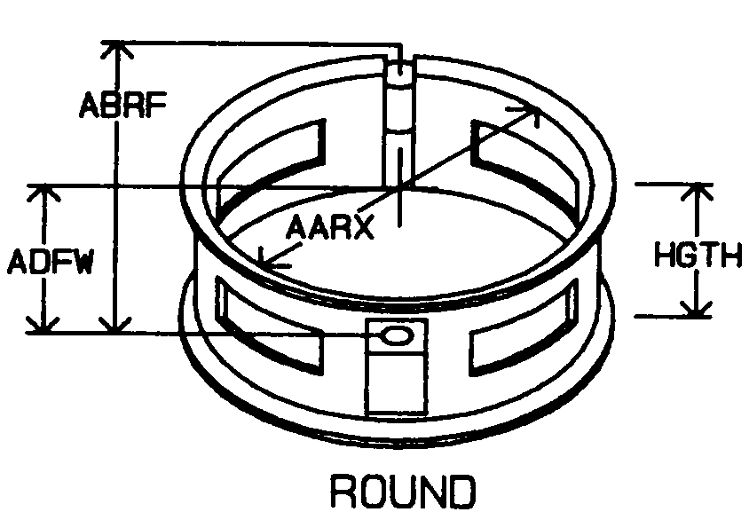 ROUND style nsn 5340-01-512-9764