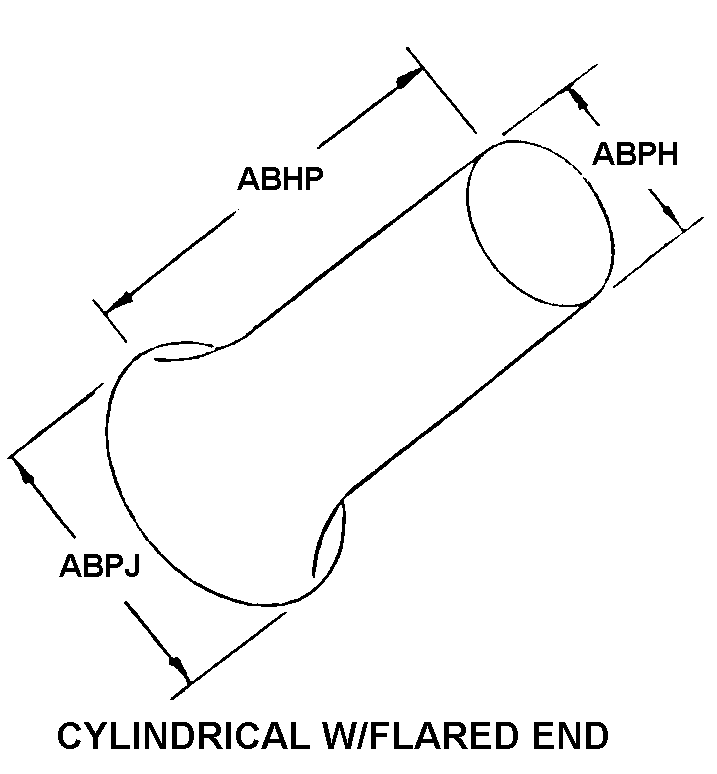 CYLINDRICAL W/FLARED END style nsn 5985-00-099-0039