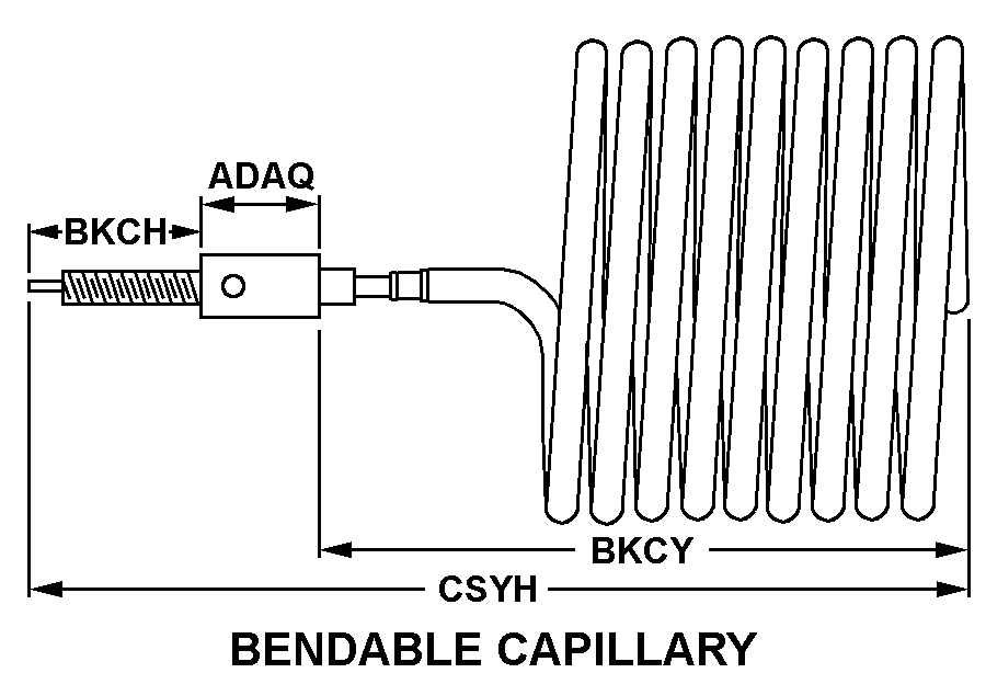 BENDABLE CAPILLARY style nsn 6685-01-550-6631