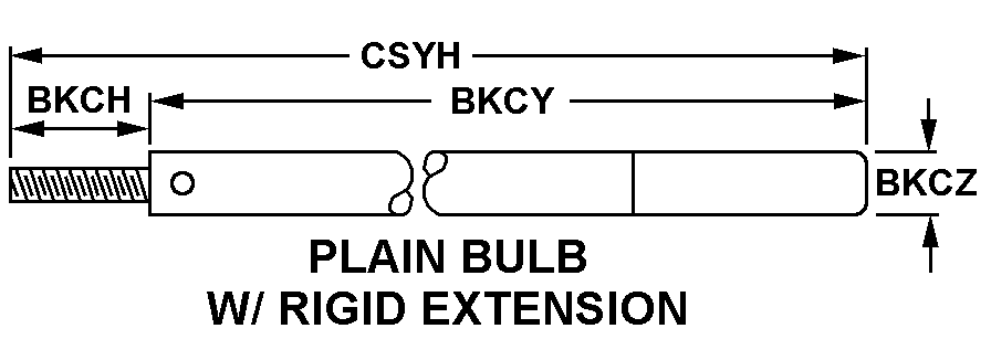 PLAIN BULB W/RIGID EXTENSION style nsn 6685-00-159-0724