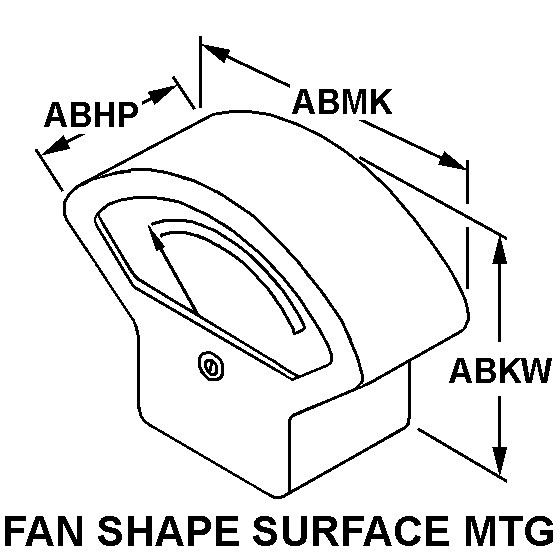 FAN SHAPE SURFACE MTG style nsn 6625-00-186-8313