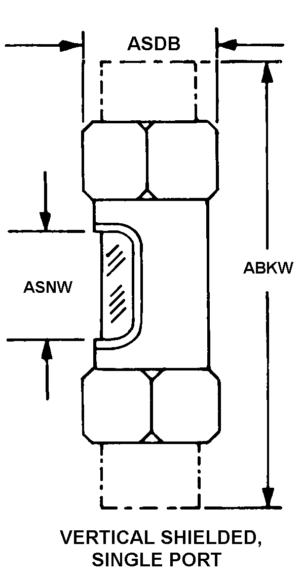 VERTICAL SHIELDED, SINGLE PORT style nsn 6680-00-005-4880