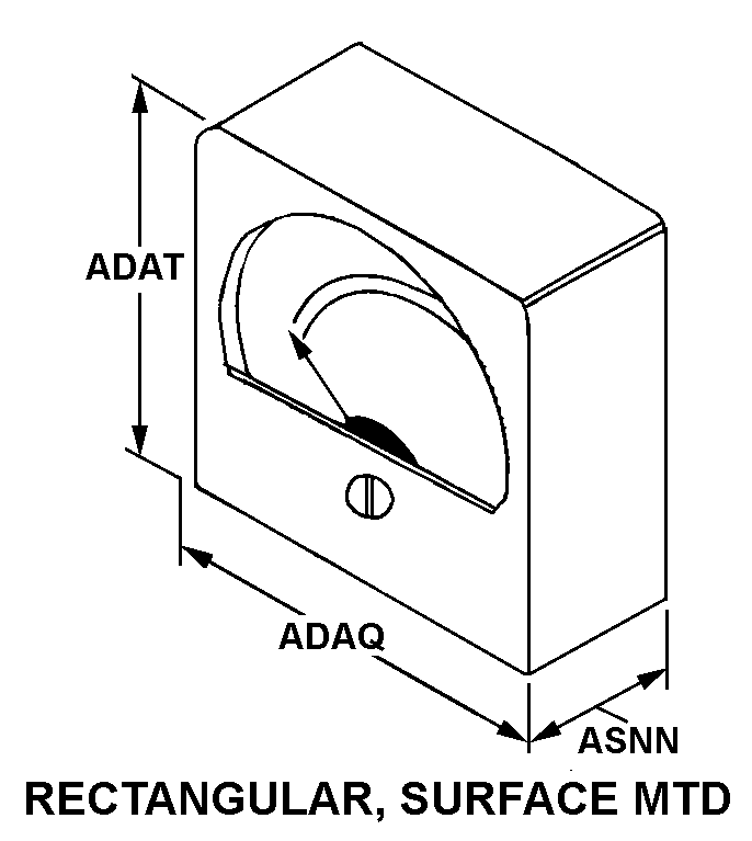 RECTANGULAR, SURFACE MTD style nsn 6625-01-492-5464