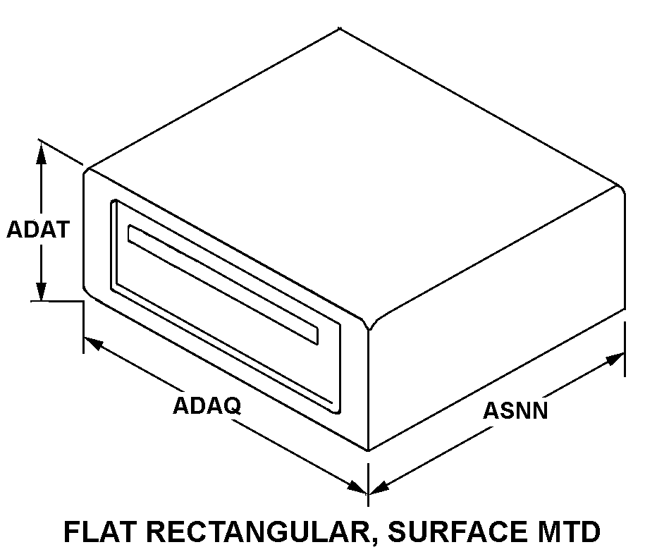 FLAT RECTANGULAR, SURFACE MTD style nsn 6695-01-356-8013