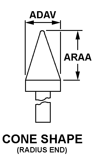 CONE SHAPE style nsn 3455-00-990-3342