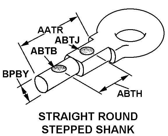 STRAIGHT ROUND STEPPED SHANK style nsn 2540-00-711-8176