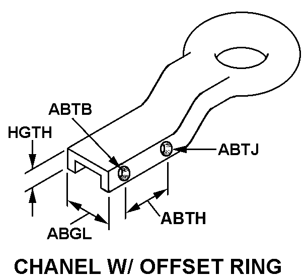 CHANNEL W/OFFSET RING style nsn 2540-01-622-7875