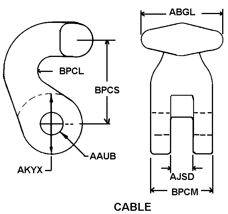 CABLE style nsn 2540-00-706-8219