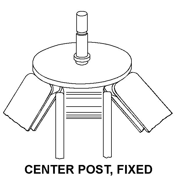 CENTER POST, FIXED style nsn 1240-00-012-2968