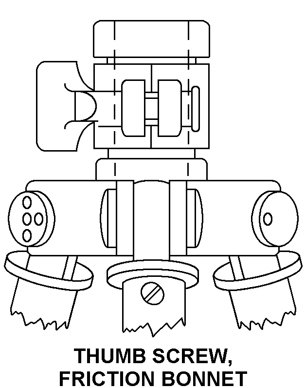 THUMB SCREW, FRICTION BONNET style nsn 5855-01-069-4022