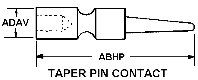 TAPER PIN CONTACT style nsn 5999-01-040-3192