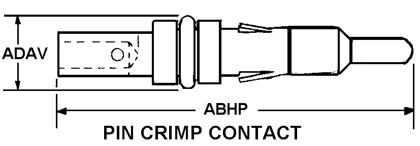 PIN CRIMP CONTACT style nsn 5999-01-154-2345