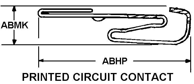 PRINTED CIRCUIT CONTACT style nsn 5999-00-023-7094