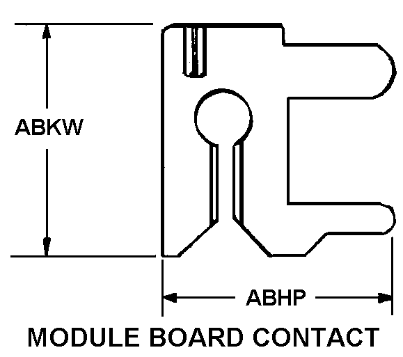 MODULE BOARD CONTACT style nsn 5999-01-444-1704