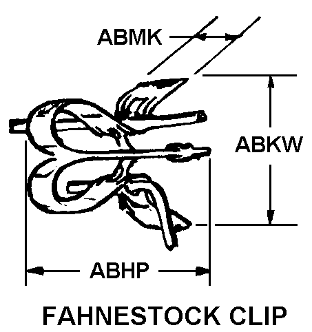 FAHNESTOCK CLIP style nsn 5999-00-186-8926