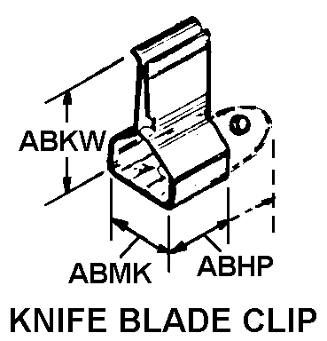 KNIFE BLADE CLIP style nsn 5999-01-032-0124