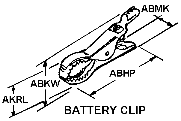 BATTERY CLIP style nsn 5999-00-177-1719