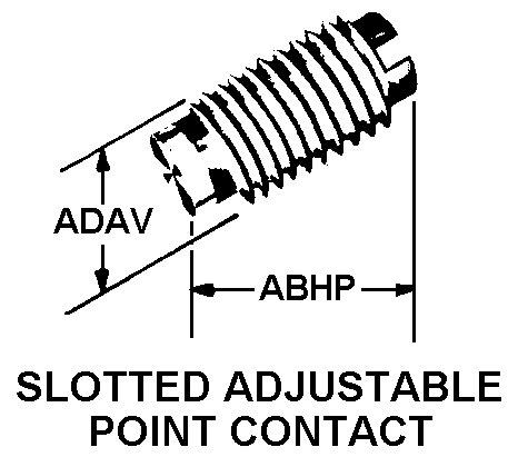 SLOTTED ADJUSTABLE POINT CONTACT style nsn 5999-01-340-2165