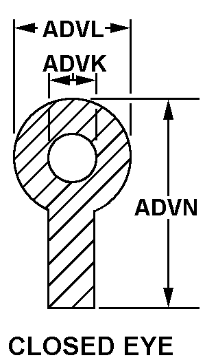 CLOSED EYE style nsn 5330-00-541-2250