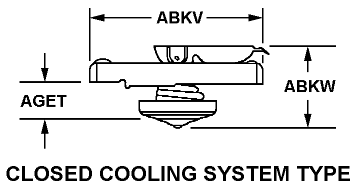 CLOSED COOLING SYSTEM TYPE style nsn 2910-00-141-9245