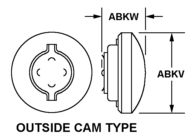 OUTSIDE CAM TYPE style nsn 2590-00-845-8642
