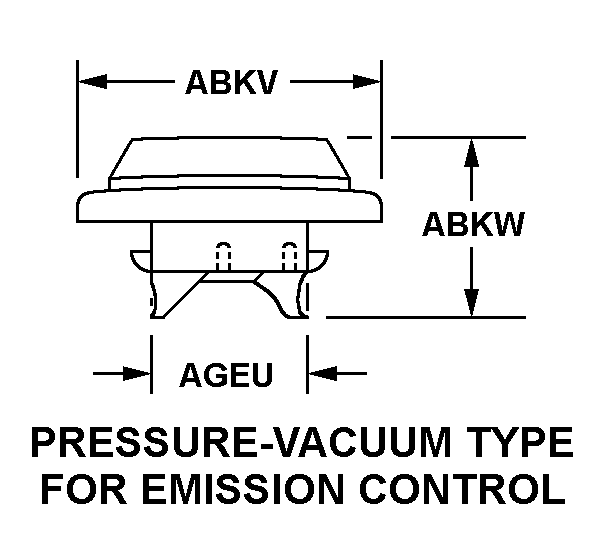 PRESSURE-VACUUM TYPE FOR EMISSION CONTROL style nsn 5342-01-331-1379