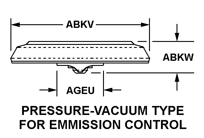 PRESSURE-VACUUM TYPE FOR EMISSION CONTROL style nsn 5342-01-331-1379