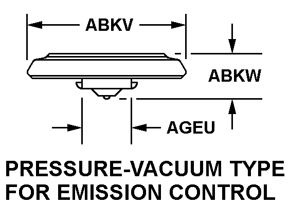 PRESSURE-VACUUM TYPE FOR EMISSION CONTROL style nsn 5342-01-331-1379