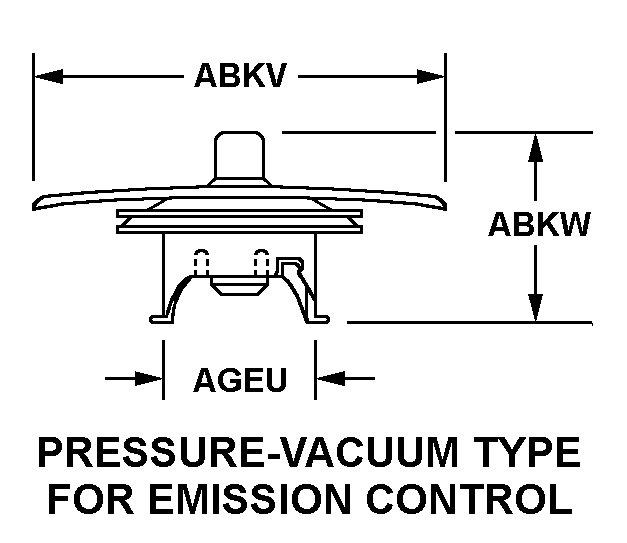 PRESSURE-VACUUM TYPE FOR EMISSION CONTROL style nsn 5342-01-331-1379