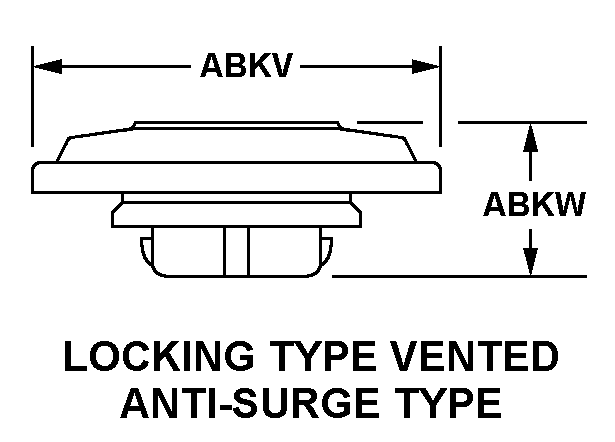 LOCKING TYPE VENTED ANTI-SURGE TYPE style nsn 2590-01-154-6848