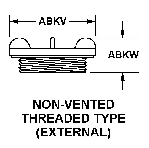 NON-VENTED THREADED TYPE (EXTERNAL) style nsn 5342-01-474-5589